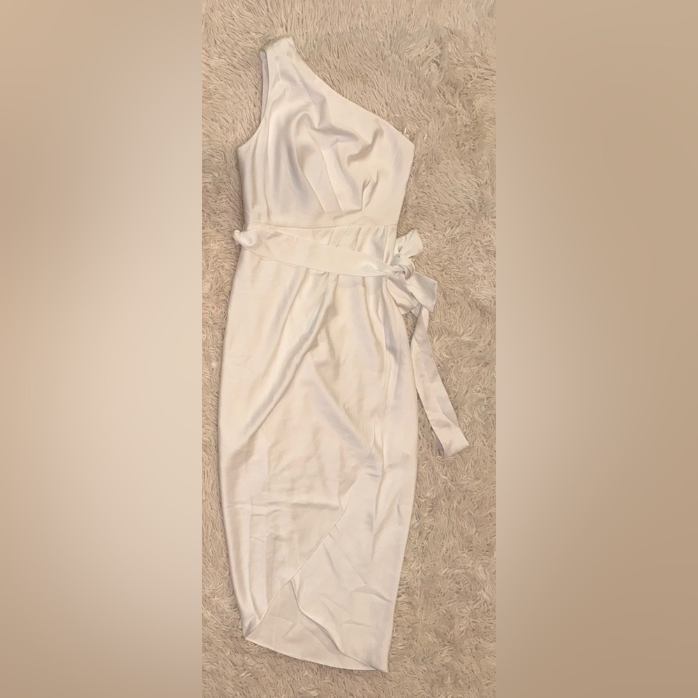 NWOT Ted Baker Gabie Faux Wrap Belted Midi Dress Fully Lined TB 3 US 8 - Picture 5 of 9